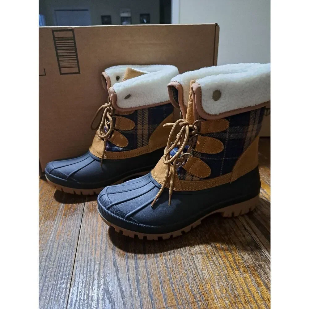 New Size 8 STQ Winter Duck Boots Waterproof Insulated Womens Lace Up Boots